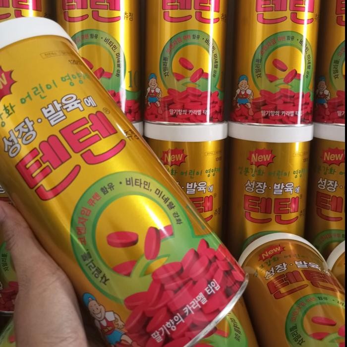 

TENTEN CHEWABLE TABLET VITAMIN KOREA isi 120 PCS GROWTH VIT - Tanpa Kaleng Terlaris