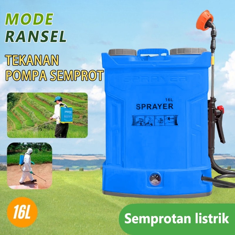 PALASTONESHOP Lekepu Sprayer Elektrik 16Liter Alat Semprot Tanaman Pertanian Semprotan disinfektan h