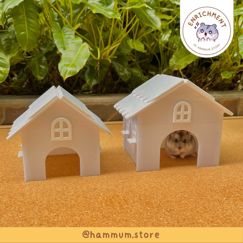 Rumah Hamster | Hamster Hideout | Acrylic Hideout Hamster Dwarf Syrian | Rumah Kandang Hamster CO