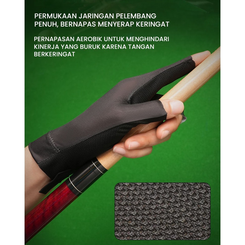 TERBARU SARUNG TANGAN BILLIARD HAND GLOVES 2502 BILLIARD GLOVES