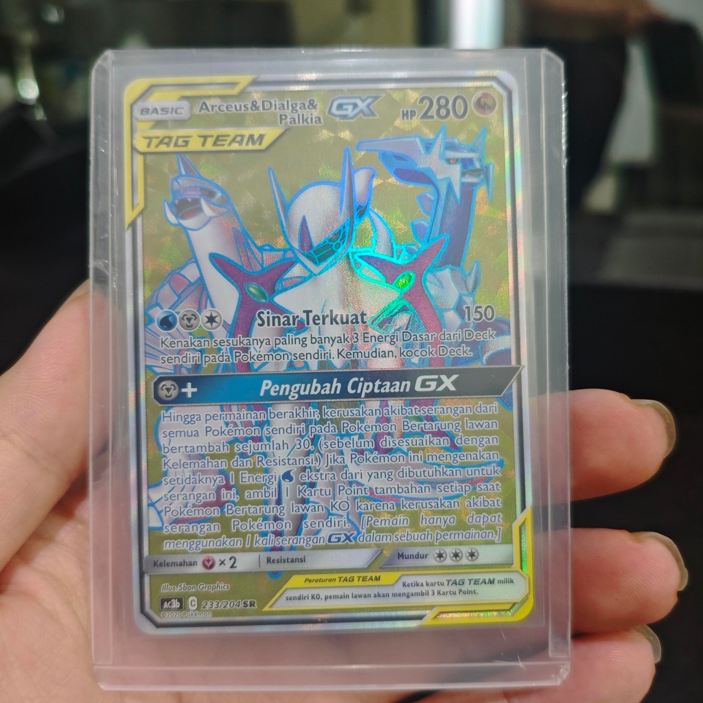 arceus & dialga & palkia gx SR ac3b 233/204 TCG pokemon