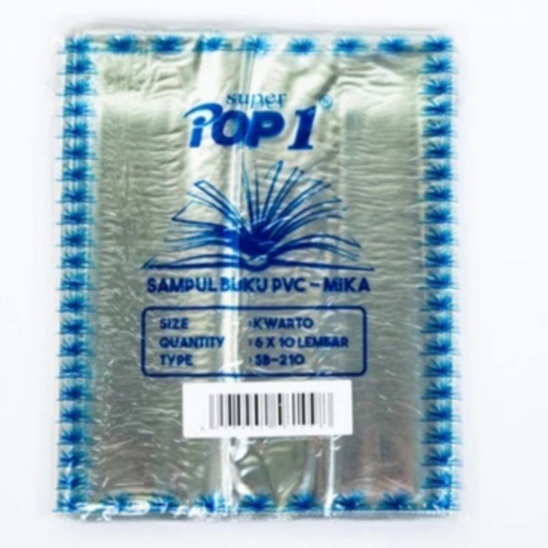 

Sampul Buku Tulis Mika/Plastik POP1 ukuran Kwarto
