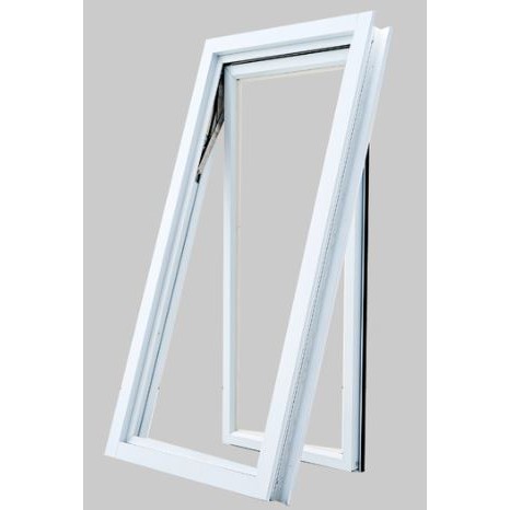 United Aluminium Jendela Jungkit White Ukuran Lebar 60xTinggi 120 CM Putih Coklat Silver Urat Kayu K