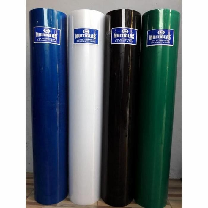 penutup pagar rumah fiber pagar polos tebal 0.8mm - Biru, 0.8