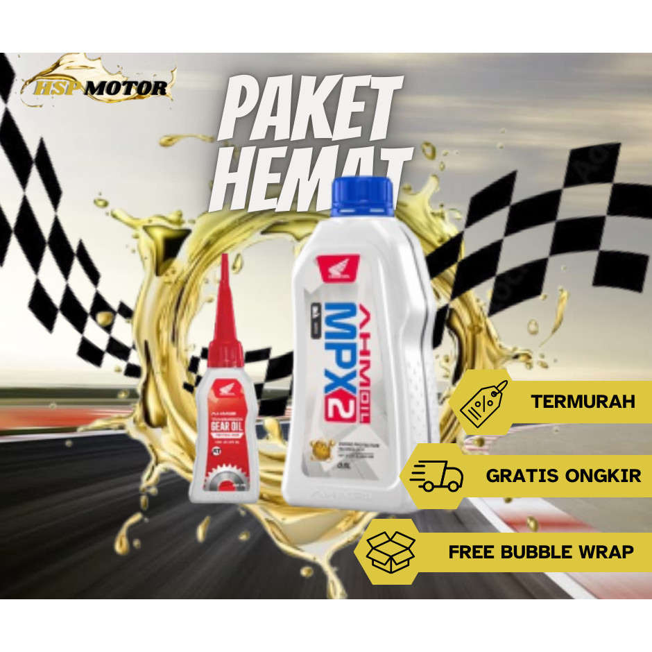 PAKET HEMAT AHM OIL MPX2 MATIC 10w 30 SL Oli ASLI Mesin MPX 2 OLI MPX 2 OLI MOTOR MATIC HONDA VARIO 