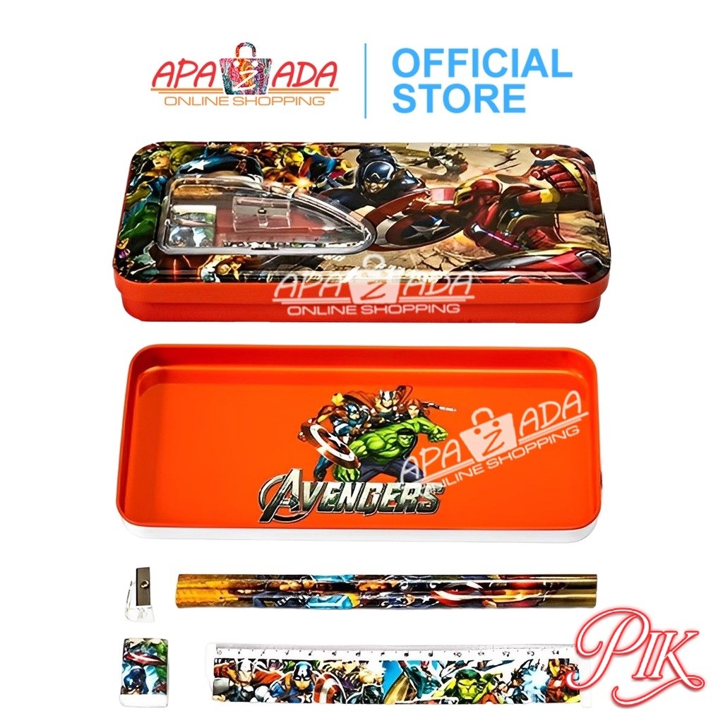 

Apazada Tempat Pensil Kaleng 2 Tingkat Set Alat Tulis Dan Table Perkalian / Tepak Kotak Pensil Anak Karakter / Pencil Case Fancy CC-32 | PC529
