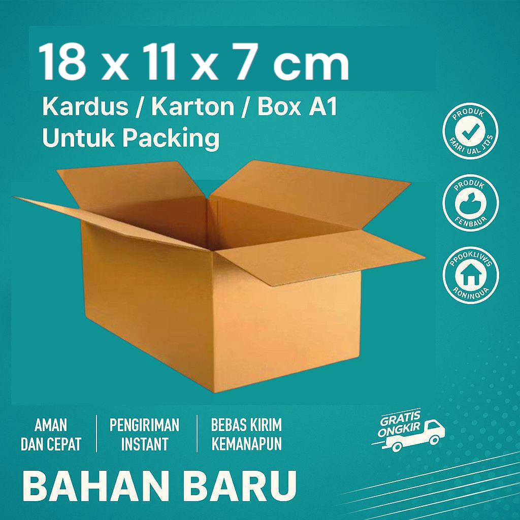 

Box Packing 18x11x7 / Kardus Packing / Karton Packing cocok untuk Aksesoris, Skincare, Pakaian, Elektronik, Barang Pecah Belah, Dokumen, Buku dengan Harga home industri langsung.