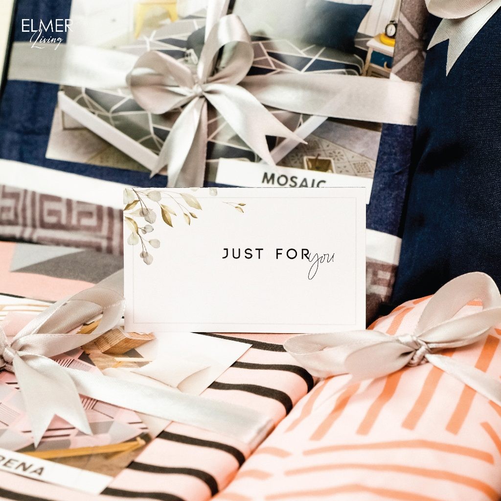 KAMEJING Hampers Sprei Elmer Living Kado Sprei Exclusive 180x200 | Hampers Sprei King Size | Kado Pe