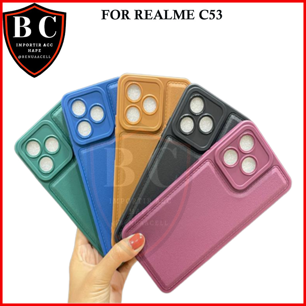 CASE LEATHER PRO REALME NARZO N53 NARZO 20 REALME NARZO 30A - BC1