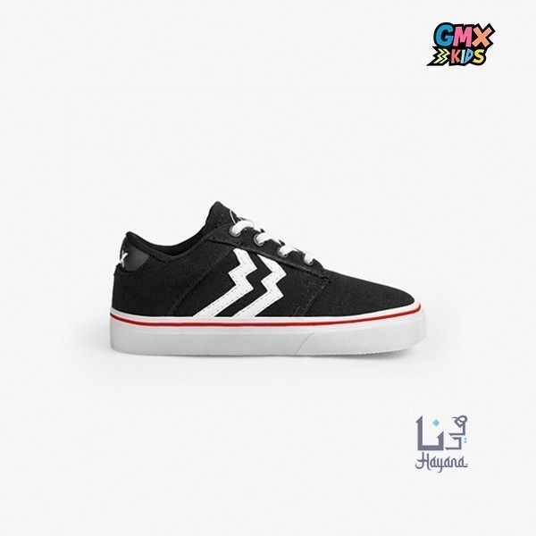 FLAH SALE Geoff Max - Gavin Kids Black White | Shoes Vulcanized | Sepatu | Sneakers | Sepatu Anak