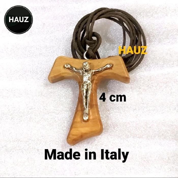 Kalung Liontin Salib Yesus Italy Cross Pendant Kristen Katholik