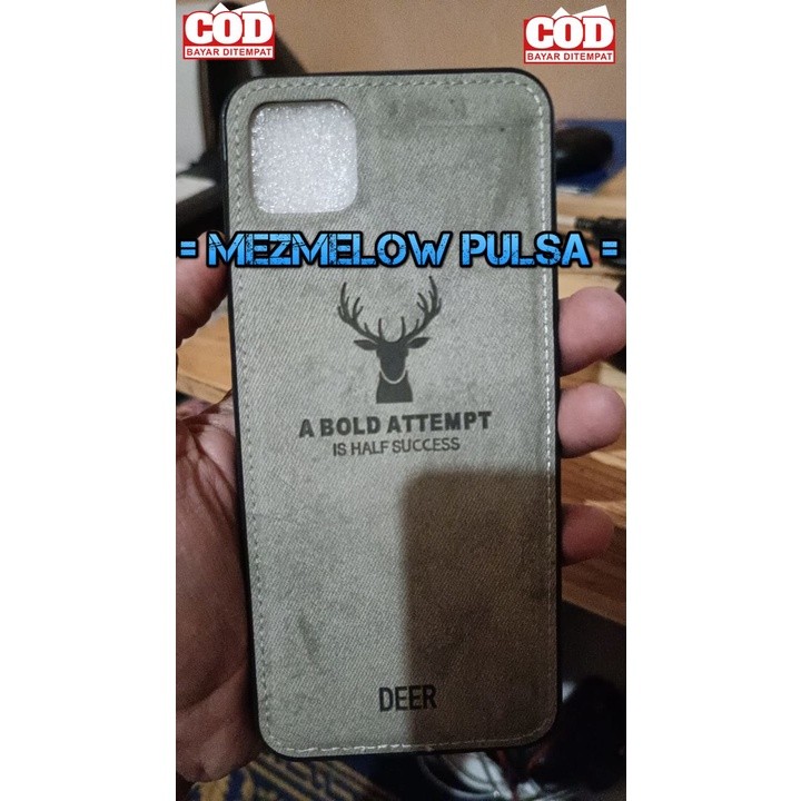 Hard Case Model Canvas Motif Rusa Case REALME C11 / REALME C20 / REALME C15