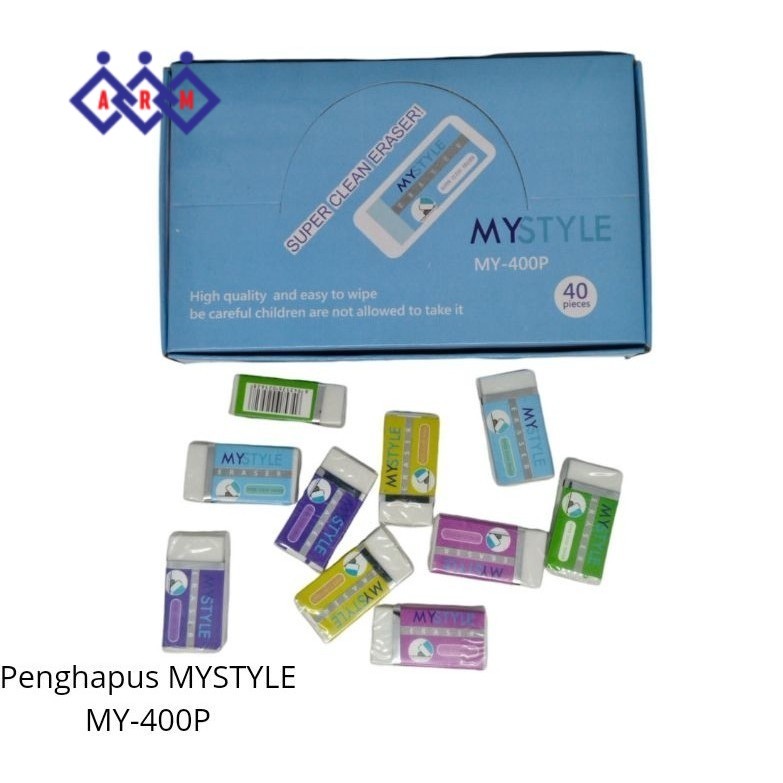 

PENGHAPUS PENSIL MY-400P Super Clean Eraser (1PAK ISI 40PCS) ++ Best Seller