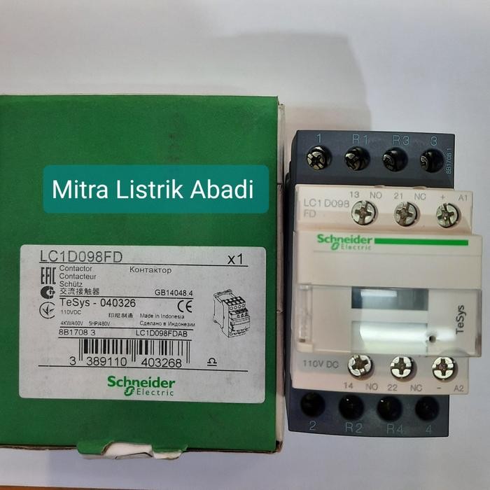 Schneider Kontaktor LC1D098FD 4Pole 110vdc Original
