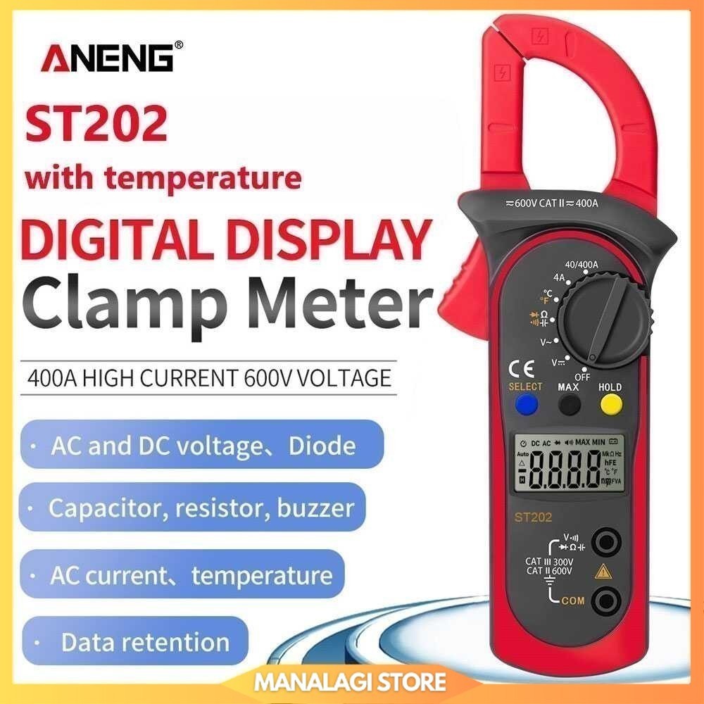 ANENG Digital Multimeter Voltage Tester Temperature - ST202