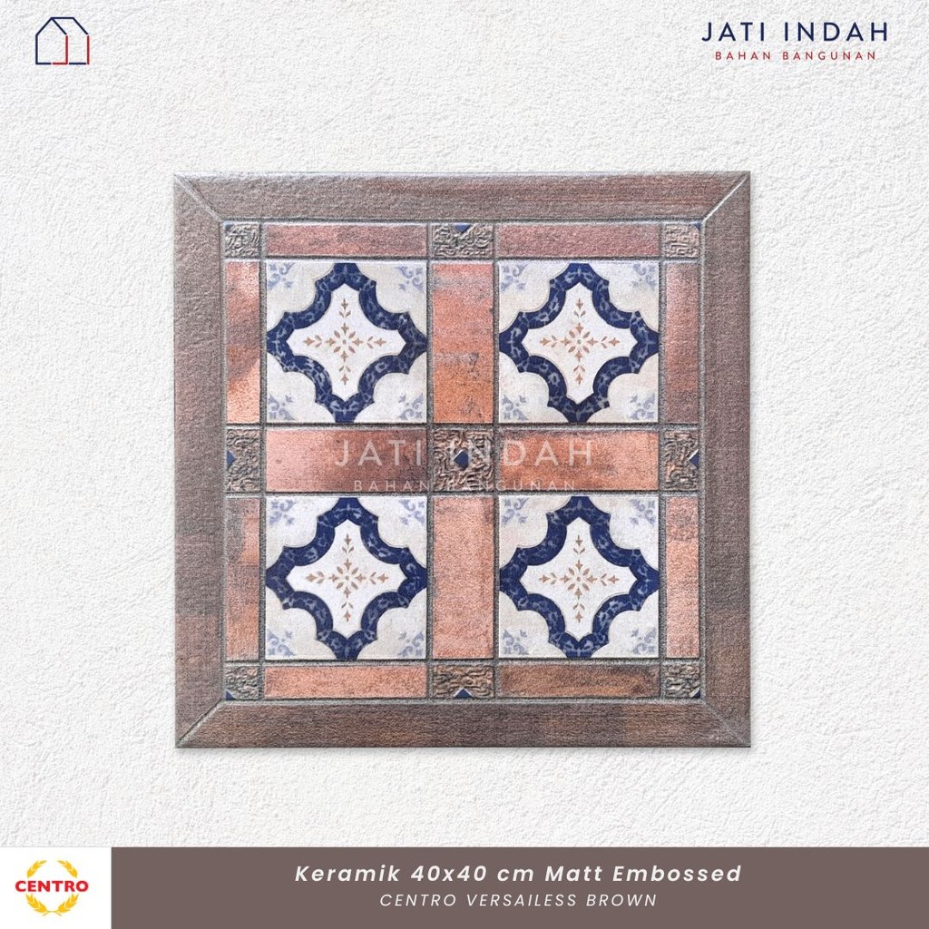 Keramik Lantai Matt 40x40 cm CENTRO VERSAILLES BROWN