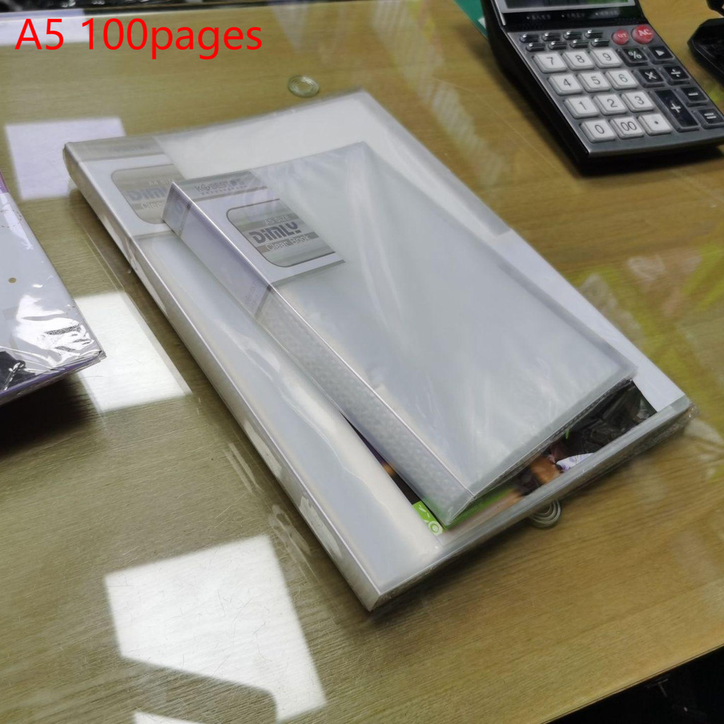 

A5 Multilayer File Folder Insert Data Book 40-100 Pages Transparent Loose-leaf Students Paper Storage Office Management Supply