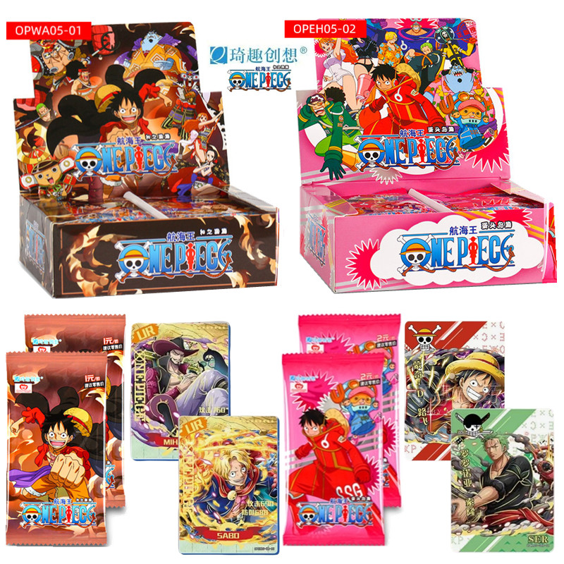 

One Piece Cards Anime Collectible Card Luffy Zoro Trading Card Game Sanji Nami TCG Booster Box Game Cards