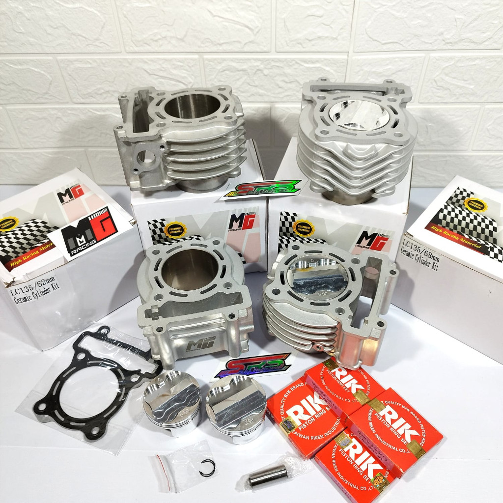 blokset Blok 62 63 65 66 68 MG RACING SIRIP bore up MX 150 king Vixion new r15V2 xabre harian balapc