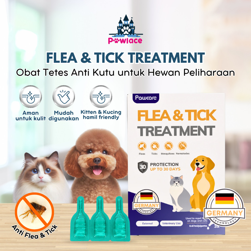 Tetes Kutu Kucing Ampuh – Anti Kutu, Tungau, Gatal - Obat Kutu Kucing - Penghilang Kutu Kucing Anjin