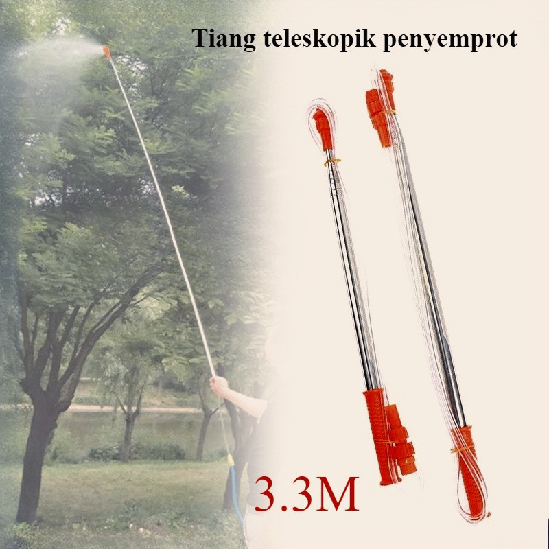 Stik Teleskopik Sprayer Panjang Stik Sprayer Antena 3.3 Meter Stik Semprotan Hama