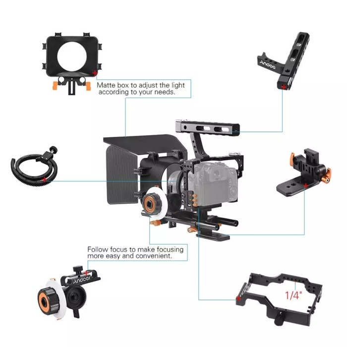 andoer c500 rig cage camera kamera universal canon sony lumix nikon CO