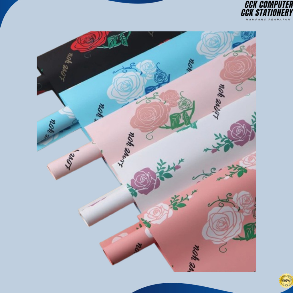 

Kertas Buket Bunga Bi Color Flower Craft Wrapping Paper Ecer Lembaran 20 lembar