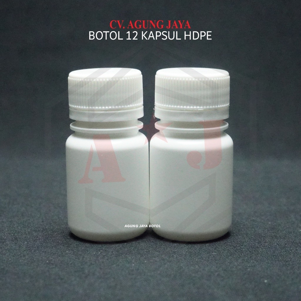 Botol Obat 12 Kapsul/Botol Fermint / Botol Obat/ Botol Kapsul 30 ml