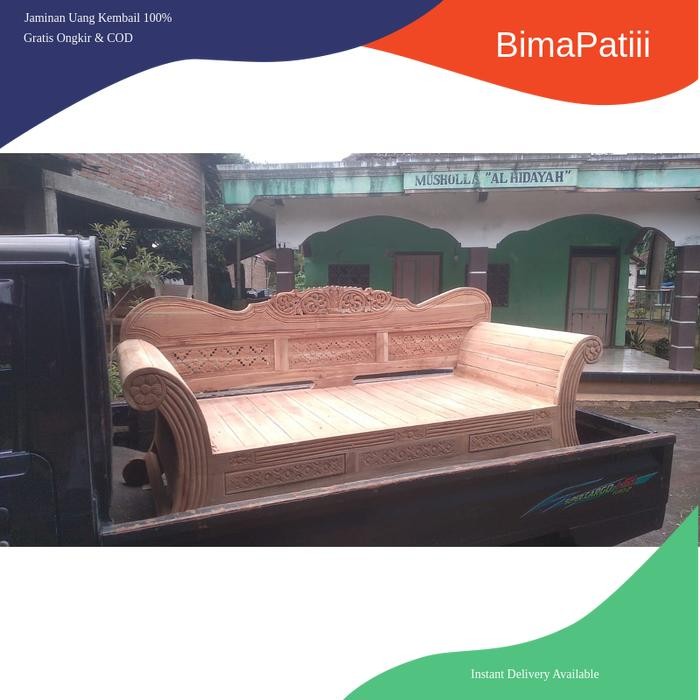 kursi bale bale risban termurah dari kayu jati model madura termurah ukir ukiran kembangan gebyog ja