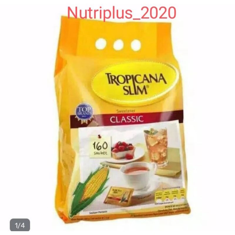 

TropicanaSlim GULA Sweetener CLASIC isi 160 Sachet