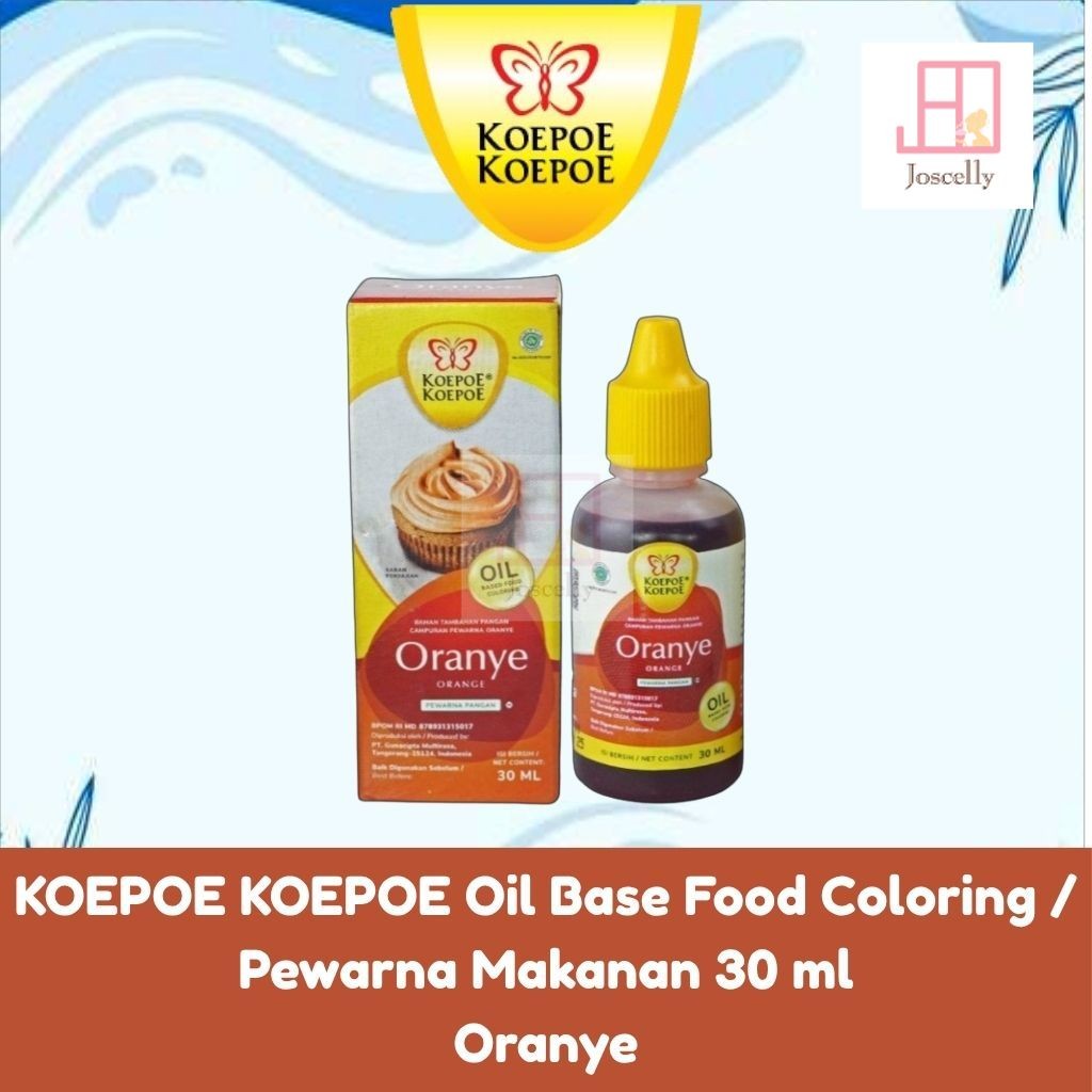 

JOSCELLY.ID KOEPOE KOEPOE Oil Base Food Coloring / Pewarna Makanan Oranye / Orange