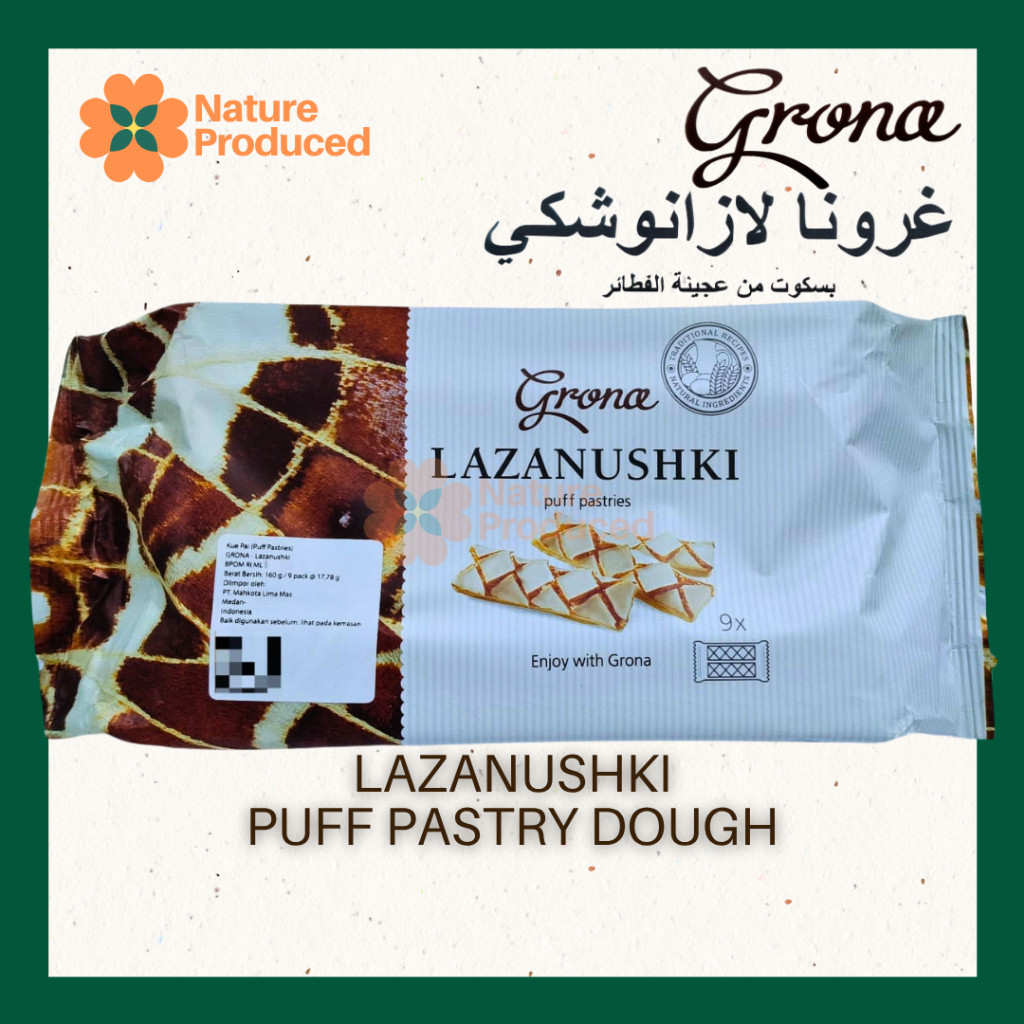 

[Grona] Lazanushki Puff Pastries – Kue Puff Pastry Berlapis Meringue dan Caramel | Impor Ukraine
