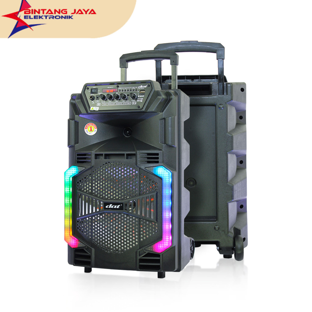 Speaker DAT 12" DT-1220 ECO+  / DAT  SPEAKER 12" / Speaker Trolley DAT  Double MIC Wireless