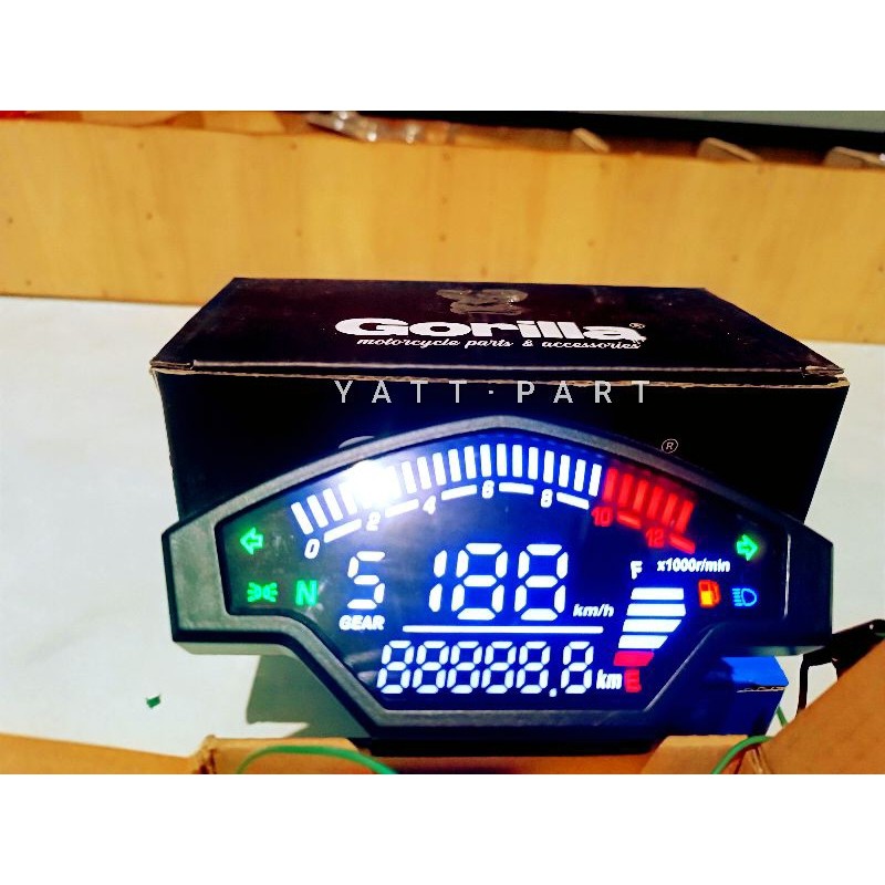 spido spedo meter digital GPX import gorilla set sensor magnit speedo spedo meter GPX full digital i