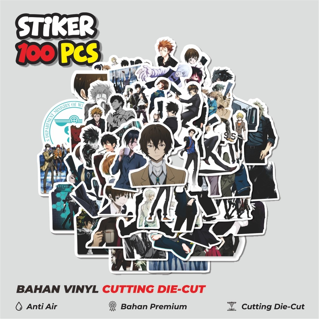 

Terbaru! 50 pcs Stiker Anime Psycho Pass (Saiko Pasu) Sticker Dekorasi Lucu Kreatif untuk Notebook, Skateboard, HP