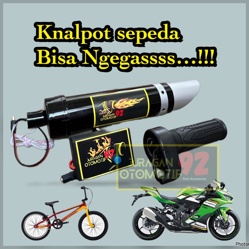 Knalpot Sepeda Suara ZX25 Lipat Knalpot Sepeda Anak Sepeda Motor Listrik Knalpot Mainan Anak Laki