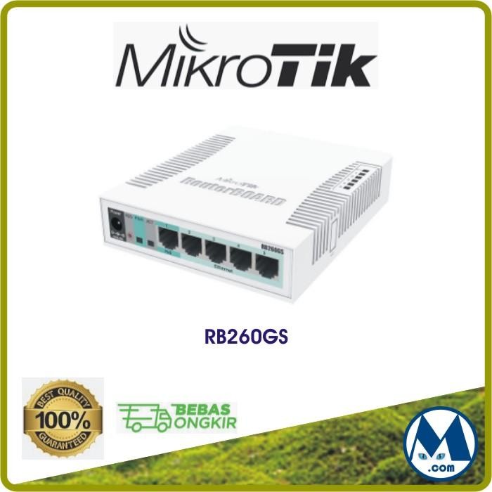 MikroTik RB260GS / RB-260GS / RB 260GS Switch 5 Port Gigabit