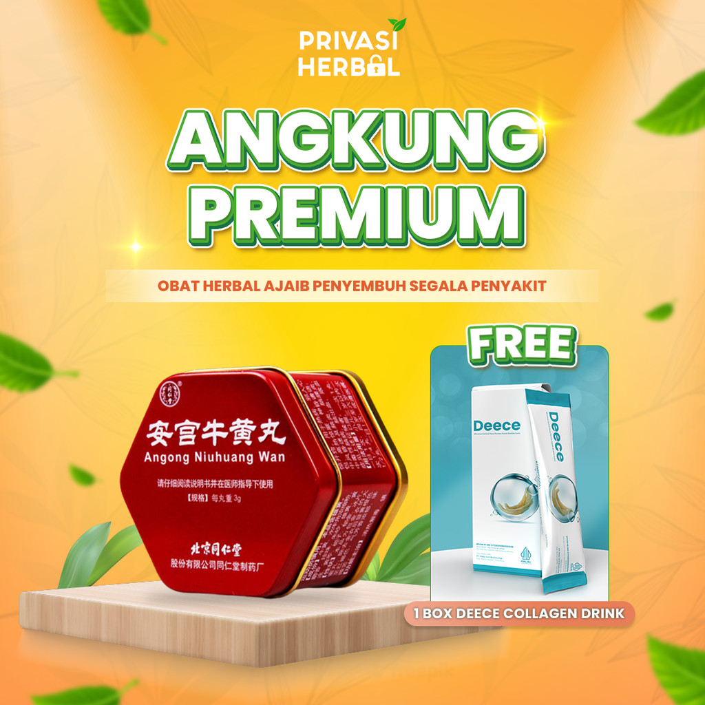 ANGKUNG PREMIUM ORIGINAL CINA Obat Stroke Herbal Cina Angong Niuhuang Wan Angkung Original Obat Stro