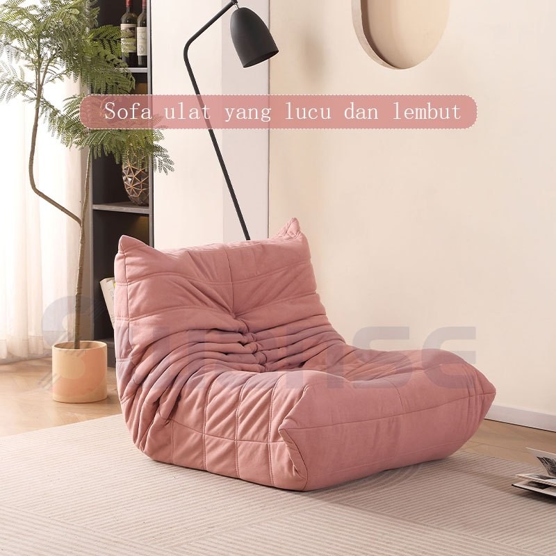 Swanse-Sofa Pink Minimalis/Sofa Modis Ruang Tamu/Sofa TOGO 70*90cm