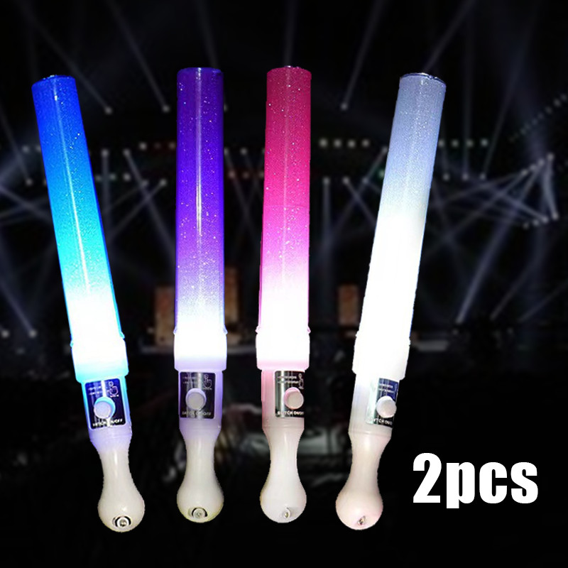 2pcs Light Stick Stik Warna Warni Led Stick Party Led Lampu Konser Glow Stick