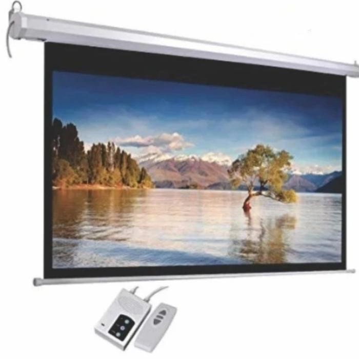 Screen Projector 200" Motorize - Layar   Proyektor 200" Otomatis i