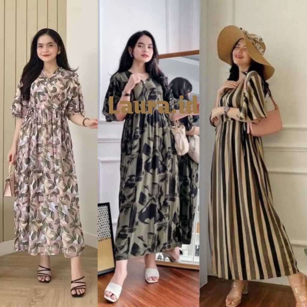 Daster Kimono Wanita Lengan Panjang / Baju Tidur Daster Jepang Motif Bunga