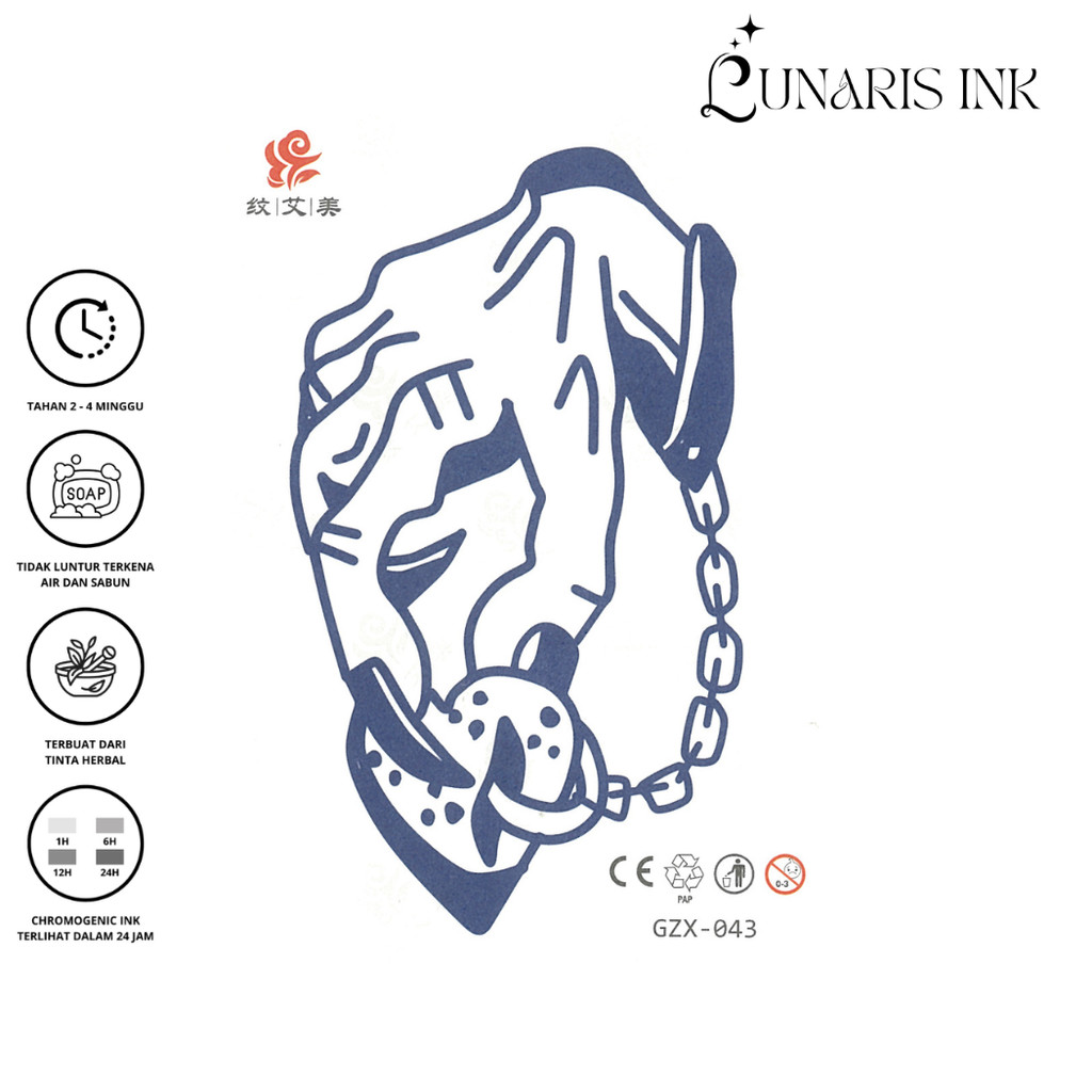 Tatto temporer Fruit Ink Tangan Love tangan cinta Tatto semi permanen kualitas premium design style 