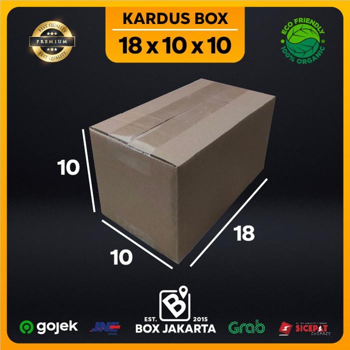 

KARDUS BOX uk 18x10x10 CM Kotak Packaging Corrugated SHEET POLOS