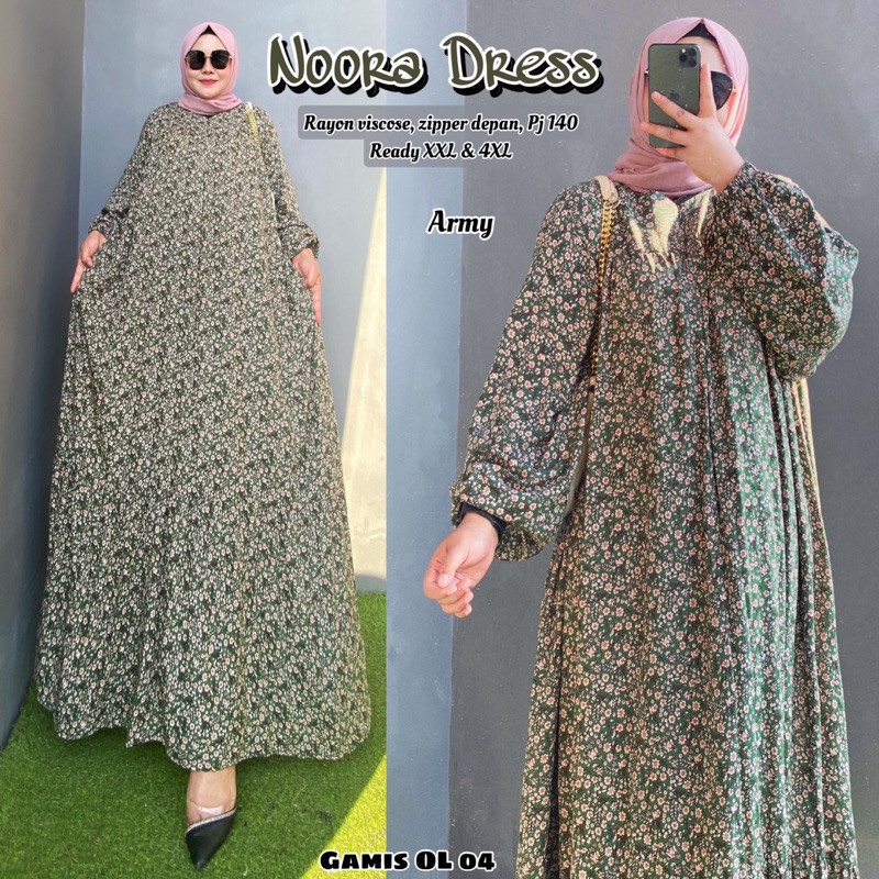 LUMINOSA - NOORA MEEDA DRESS Gamis Big Size LD 150 140 130 120 110 100 Maxy  Jumbo Busui L XL XXL 3X