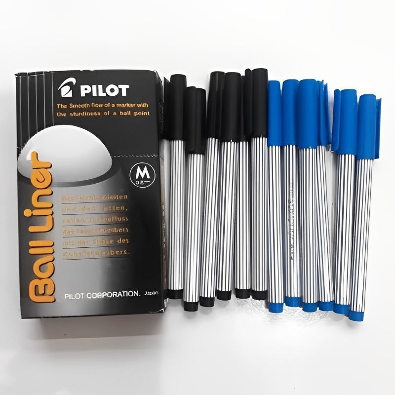 

technandaa - pilot ball liner 0.8mm bl-5m 12 pcs pulpen tinta hitam shopee