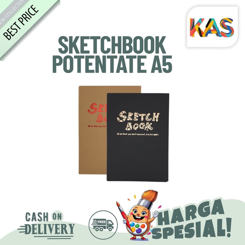

Sketchbook Potentate A5 Buku Sketsa / Sketchbook Potentate A5 Black & Craft 100 GSM - 120 Sheet / 240 Pages