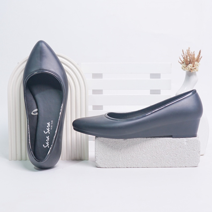 WELSERRSHOP  SARA SARA STORE - Flat Shoes RAINBOW All Colors | sepatu kerja kantoran wanita motif po