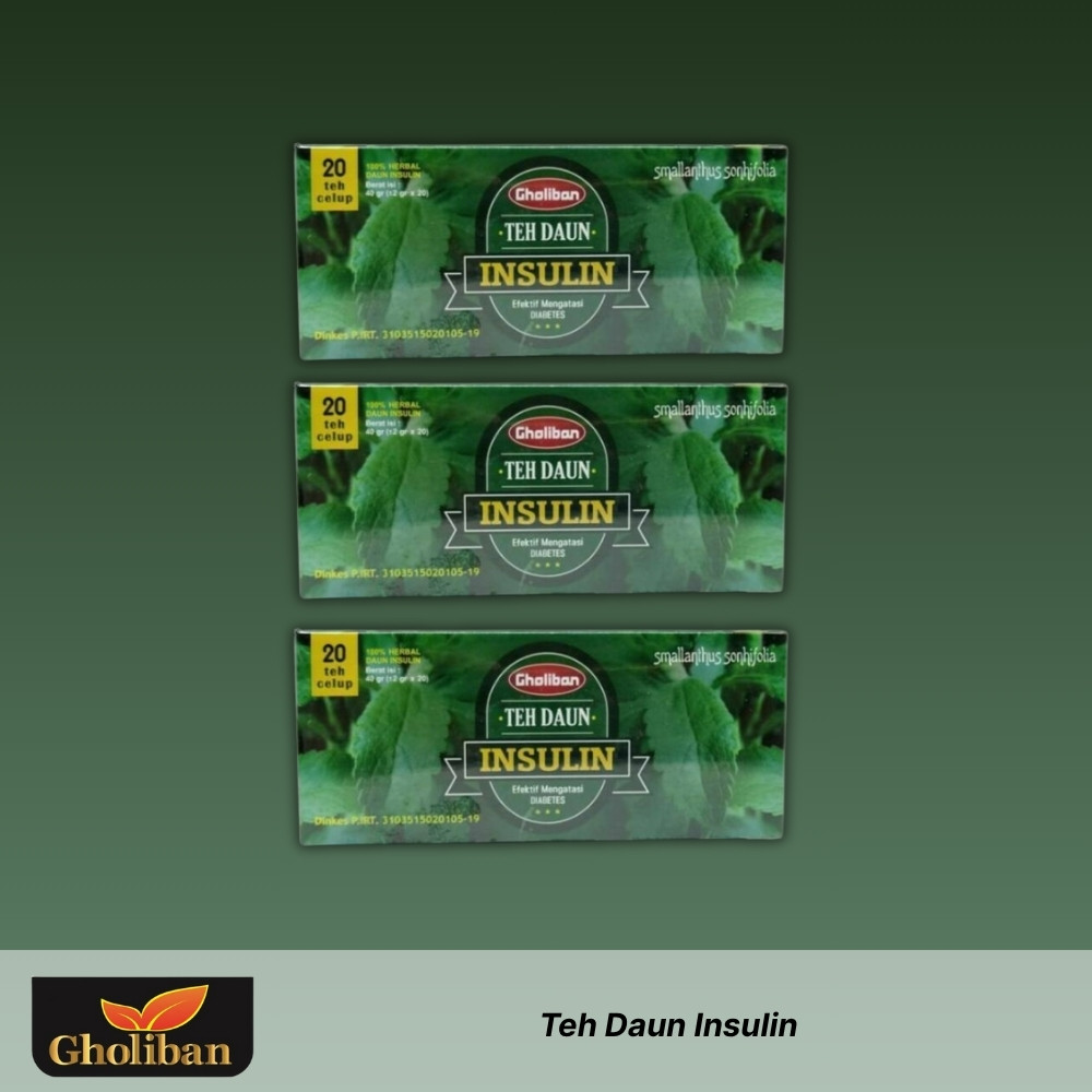 

GHOLIBAN - Teh Daun Insulin - 3 x 40gr