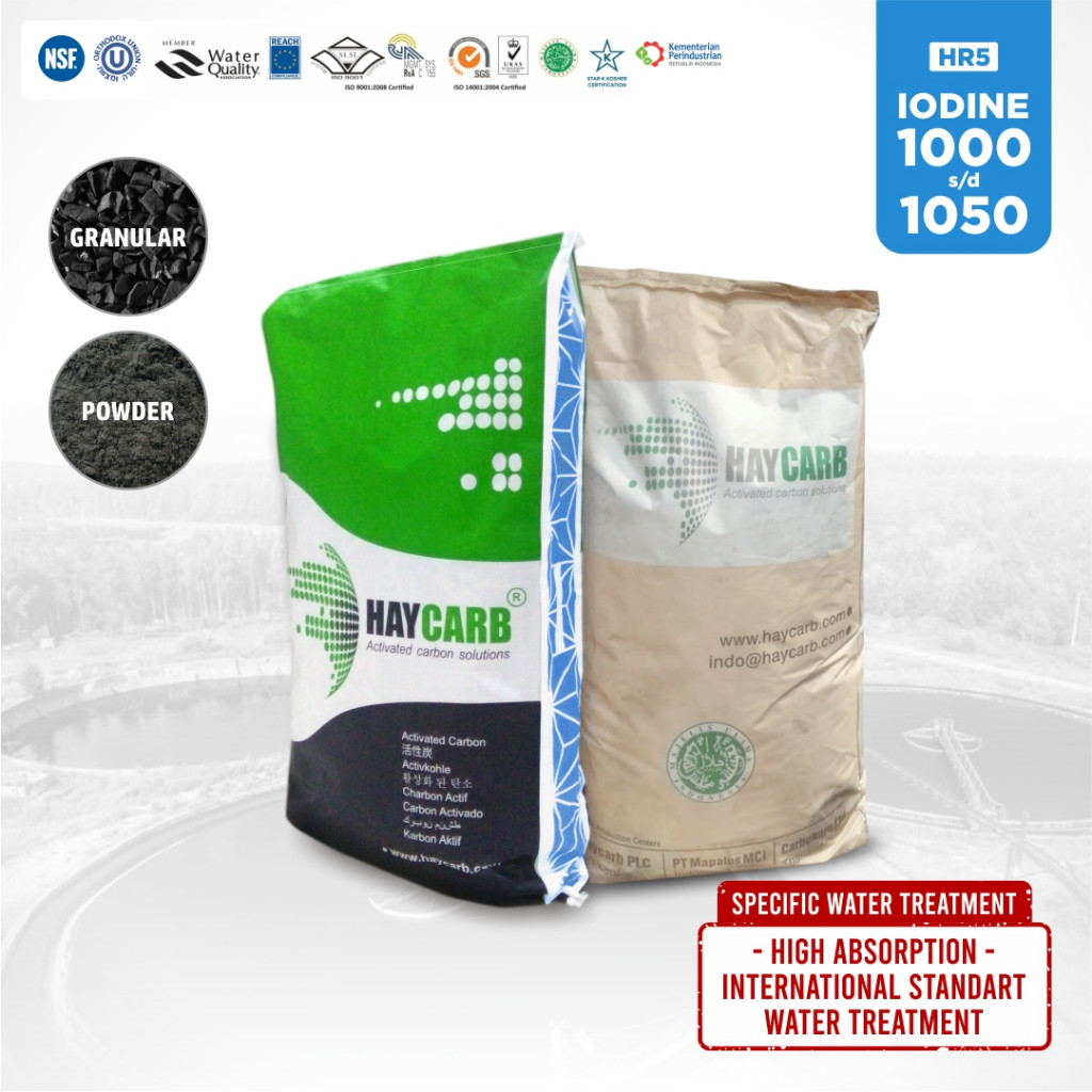 Karbon Aktif Tambang Emas Rakyat HR5, mesh 6 x 12 | Gold Mining